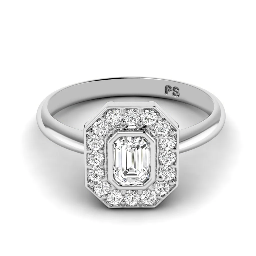 0.85-3.35 CT Round & Emerald Cut Lab Grown Diamonds - Engagement Ring