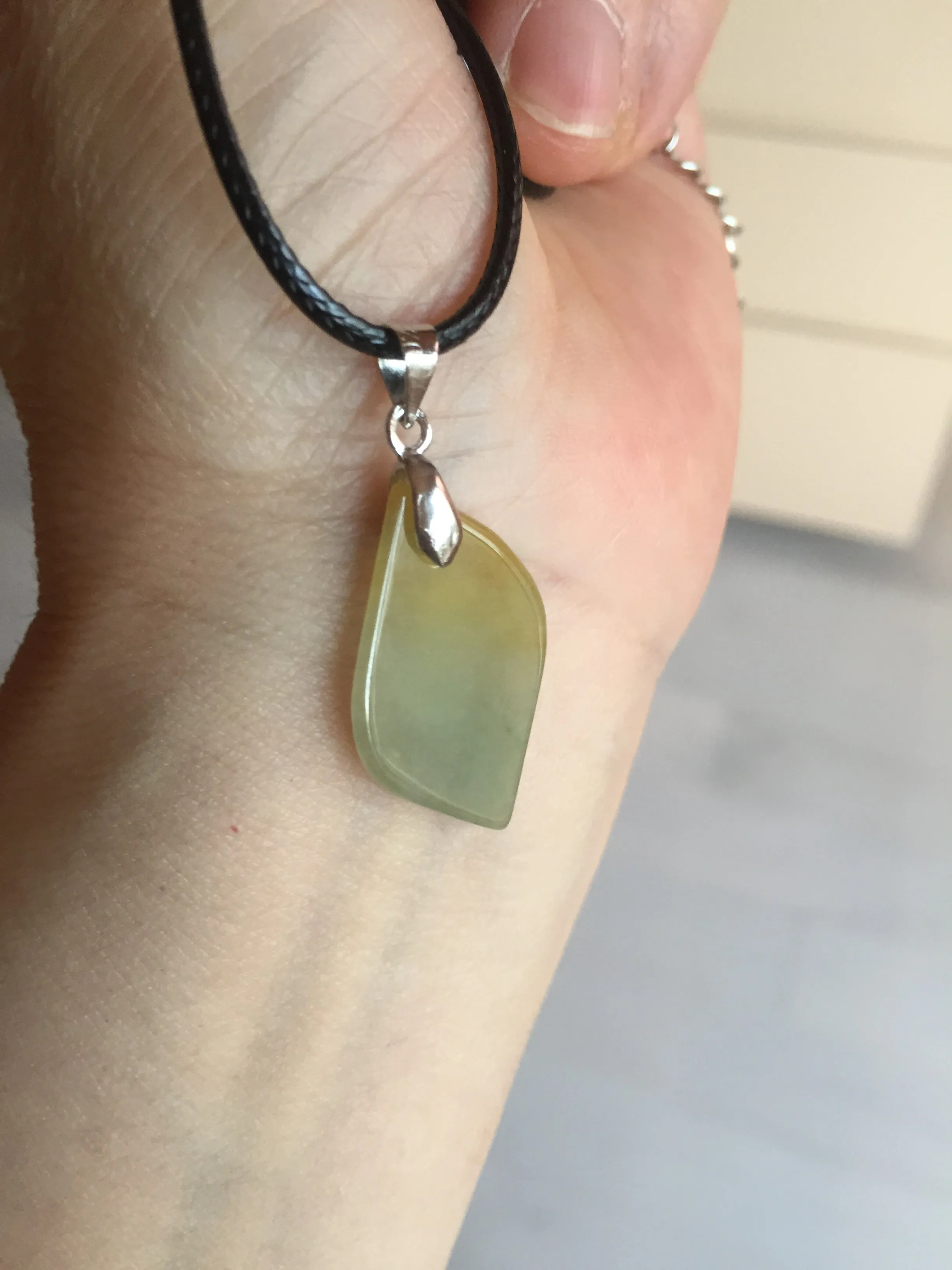 100% natural type A jadeite jade icy watery yellow green black Willow leaf pendant group AX152