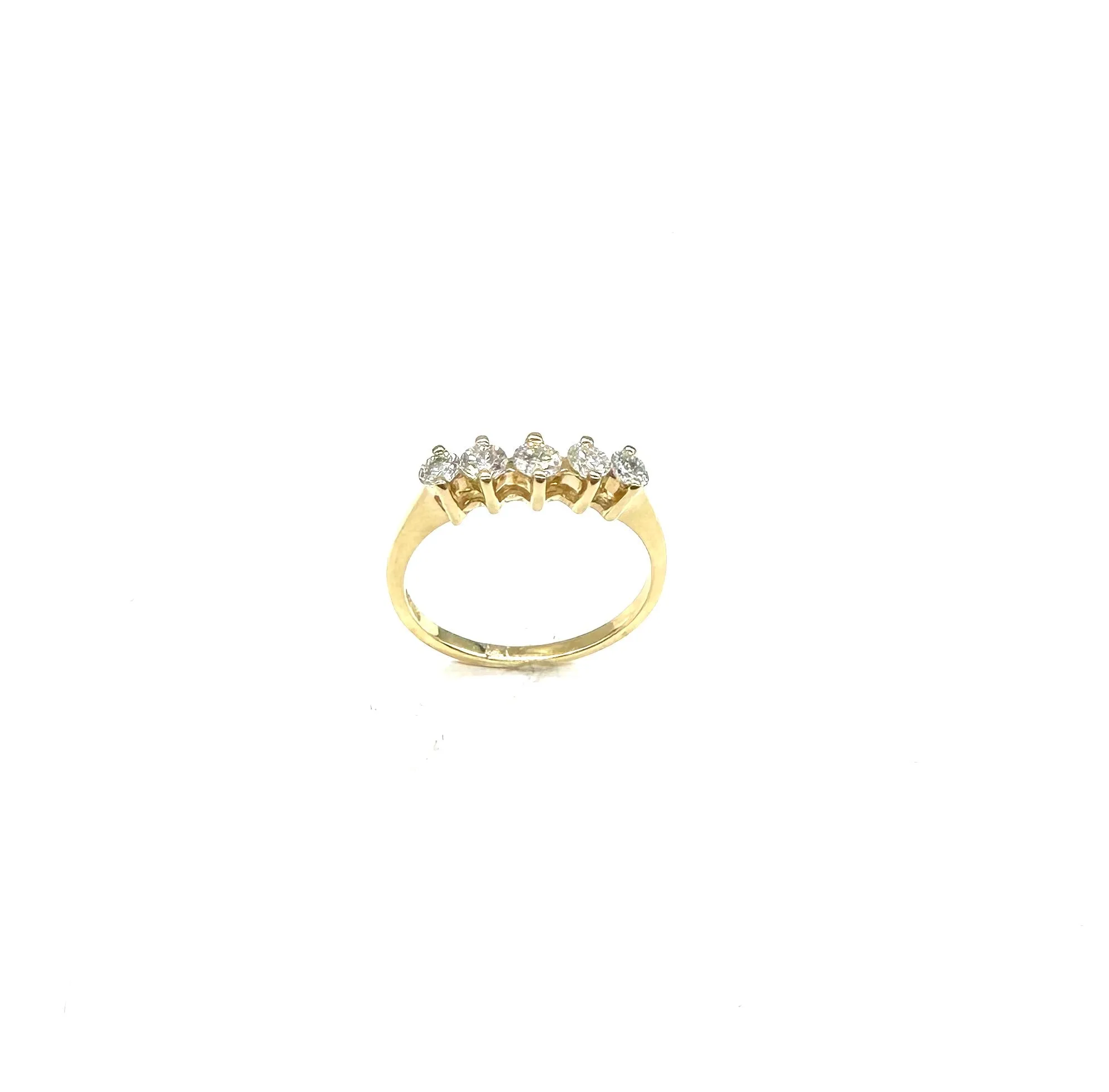 1/2 Ctw 5 In-Line Diamond Ring