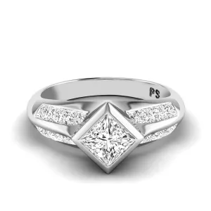 1.35-2.50 CT Princess Cut Diamonds - Engagement Ring