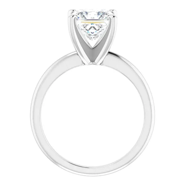 14k Gold Princess Solitaire Engagement Ring