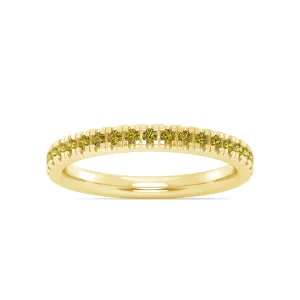 14K Yellow Gold Citrine Band