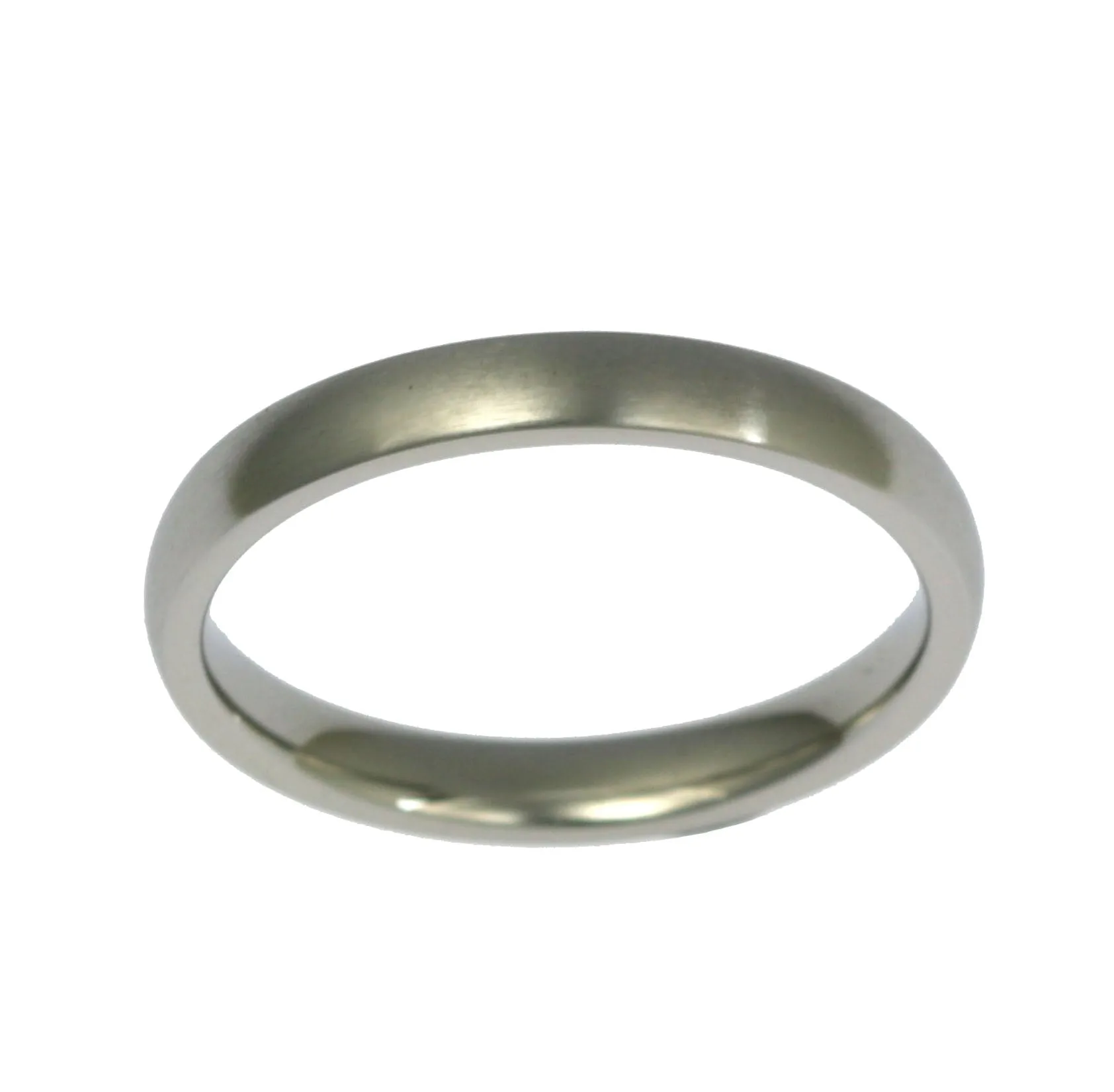 3mm Brushed Comfort Fit Stainless Steel Men's Ring