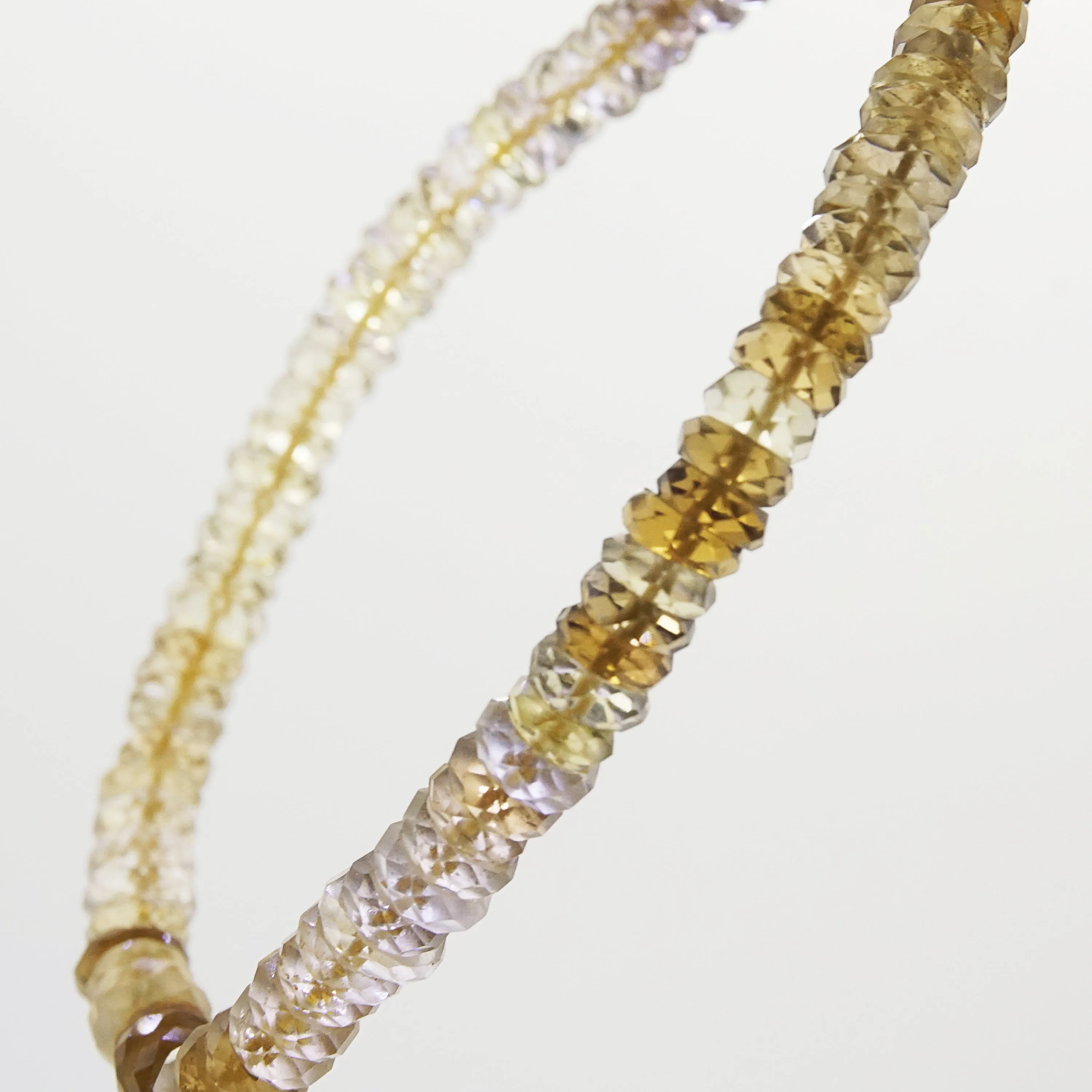 A-Grade Citrine Faceted Rondelle