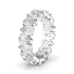 Alternating Pear Diamond Eternity Band