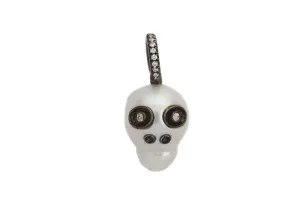 Australian pearl and diamond skull pendant