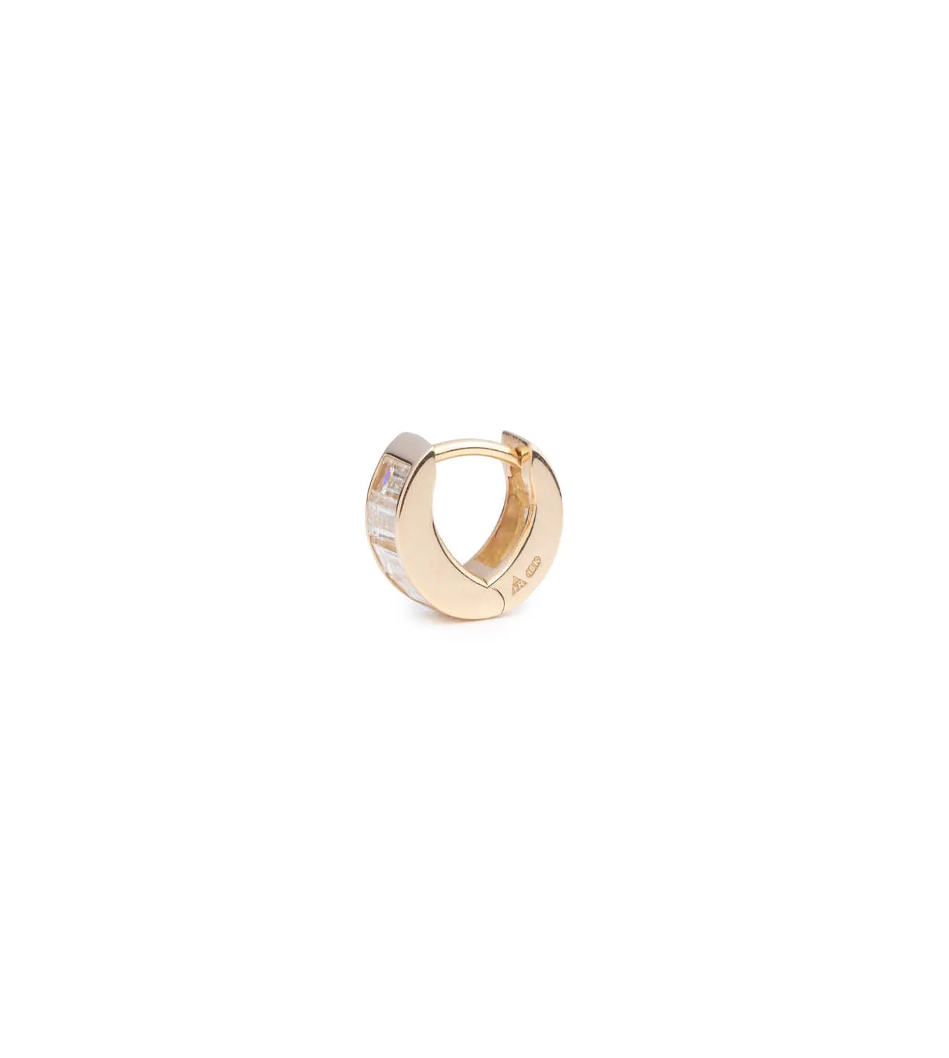 Baguette Diamond - True Love : Huggie Earring