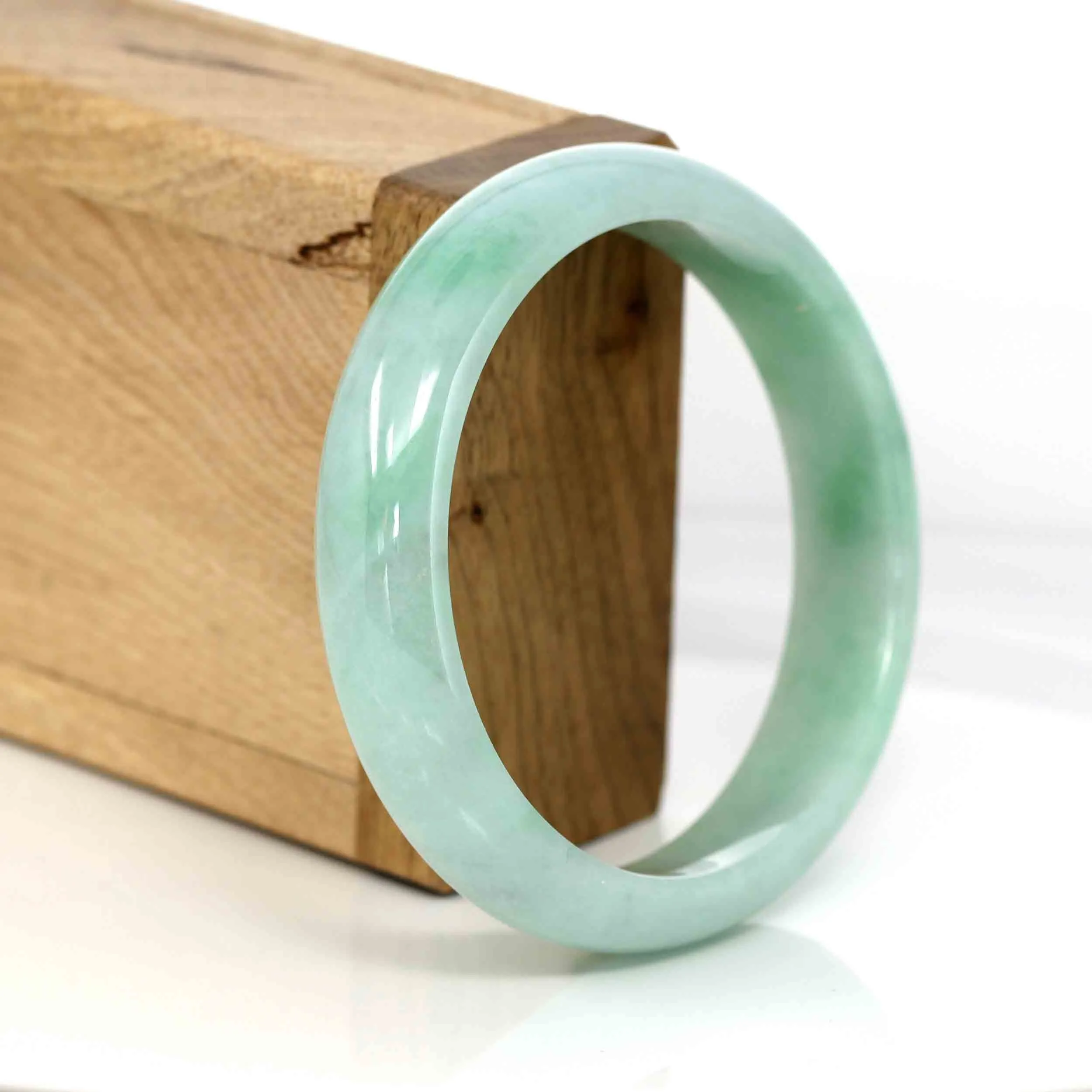 Baikalla Classic Green Natural Jadeite Jade Bangle (58.93 mm )#561