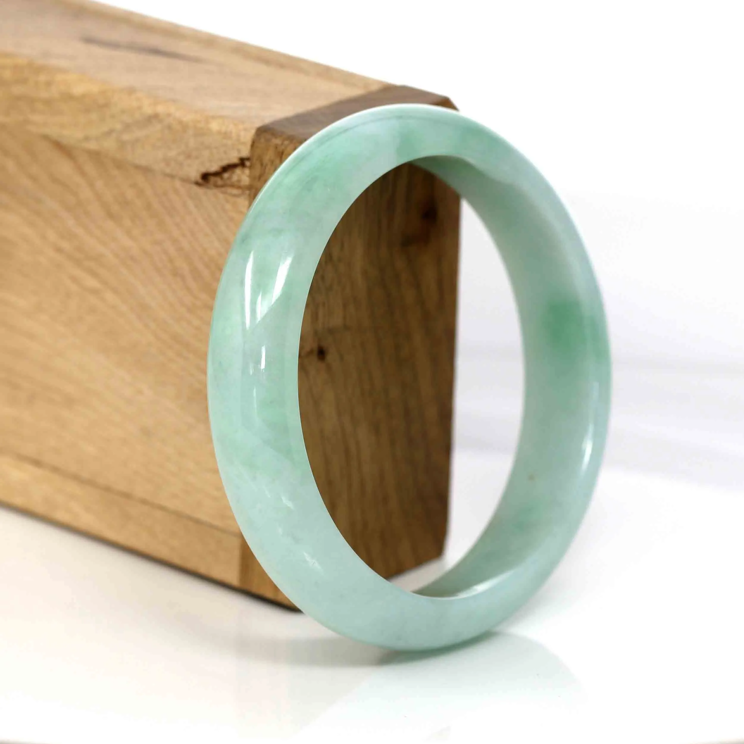 Baikalla Classic Green Natural Jadeite Jade Bangle (58.93 mm )#561