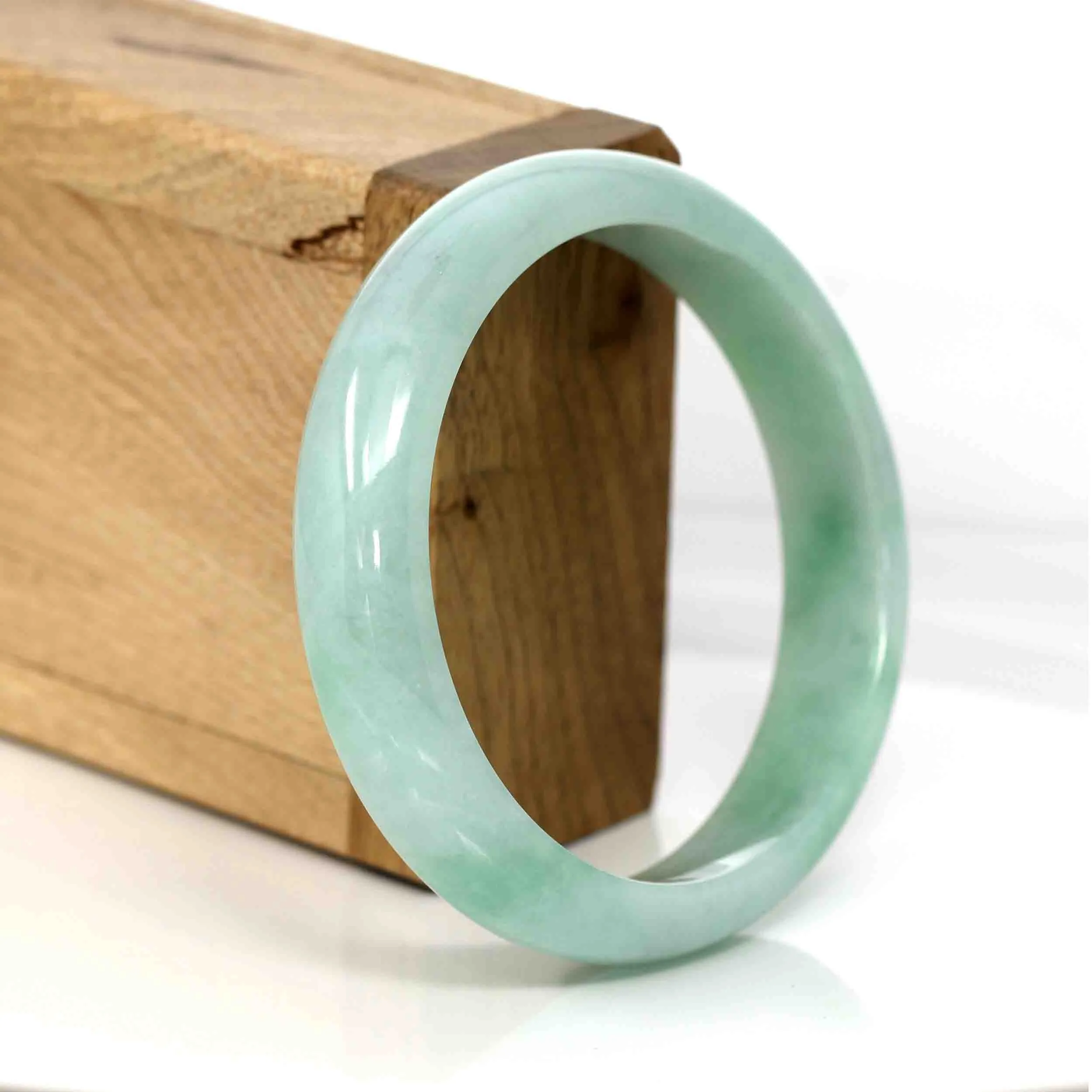 Baikalla Classic Green Natural Jadeite Jade Bangle (58.93 mm )#561