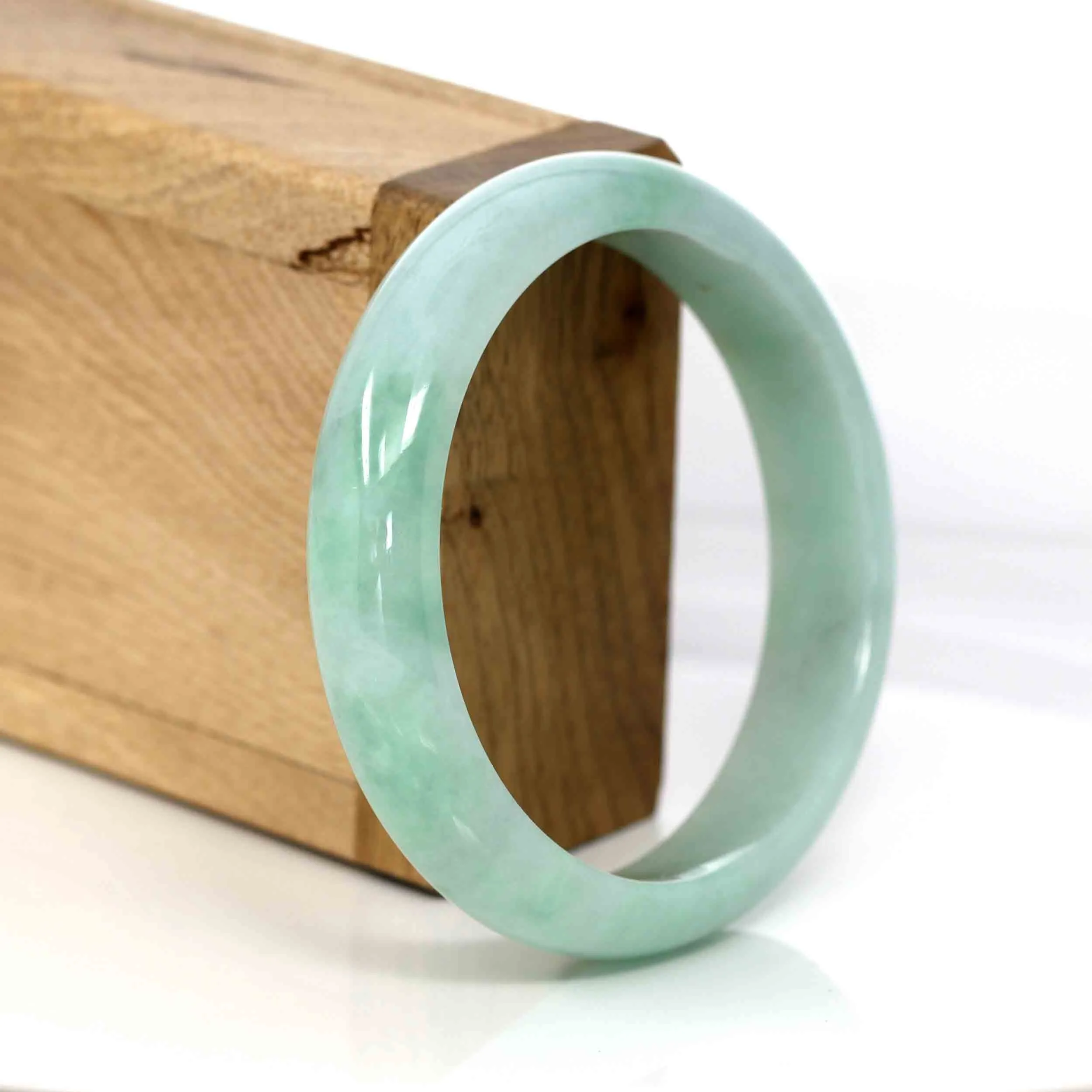 Baikalla Classic Green Natural Jadeite Jade Bangle (58.93 mm )#561