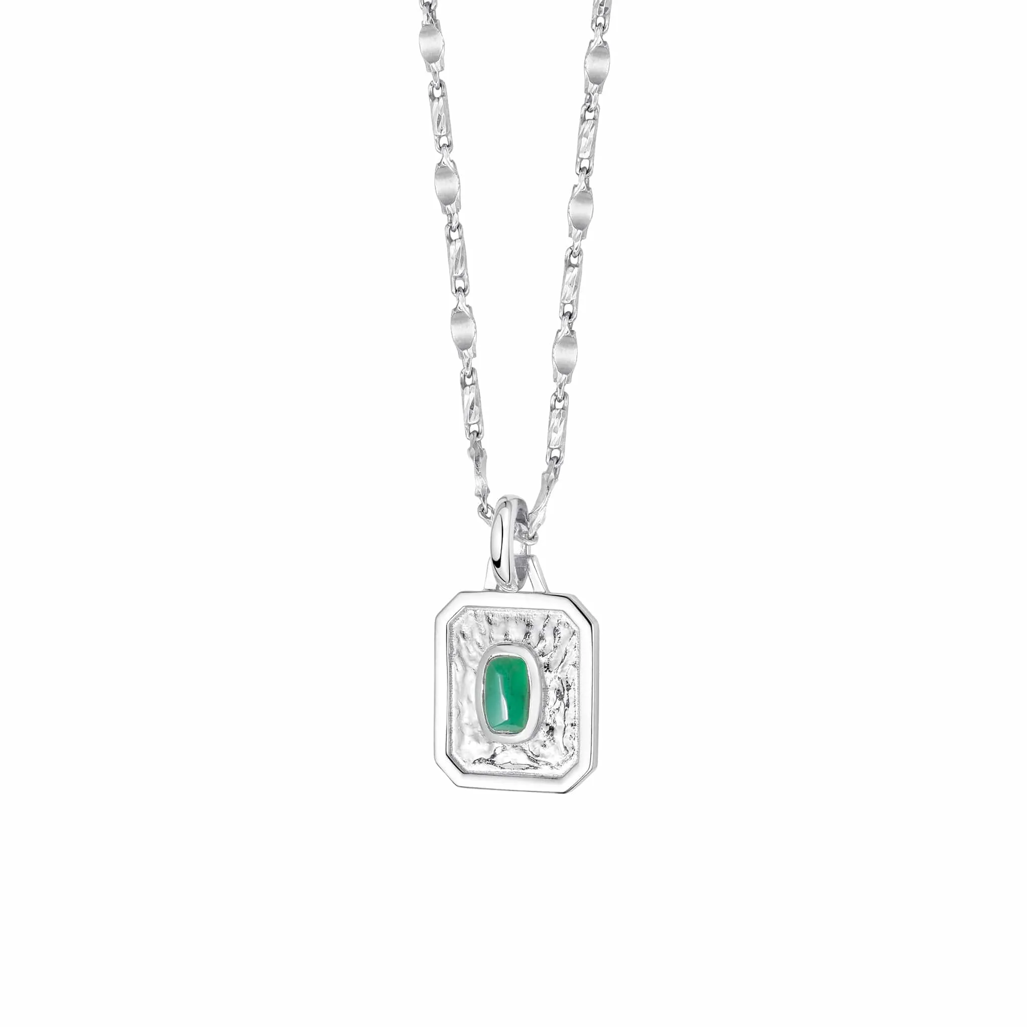 Birthstone Necklace Sterling Silver