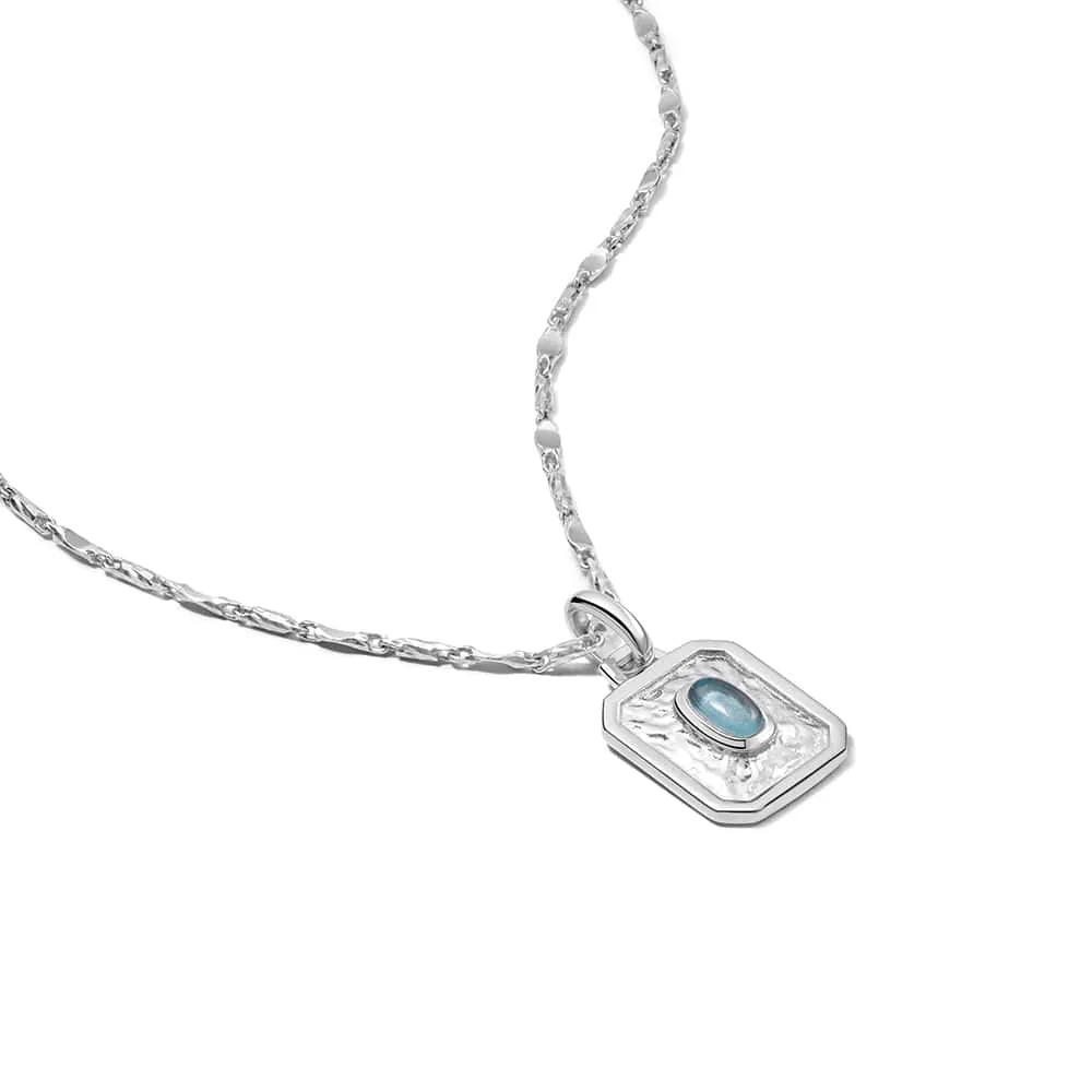 Birthstone Necklace Sterling Silver