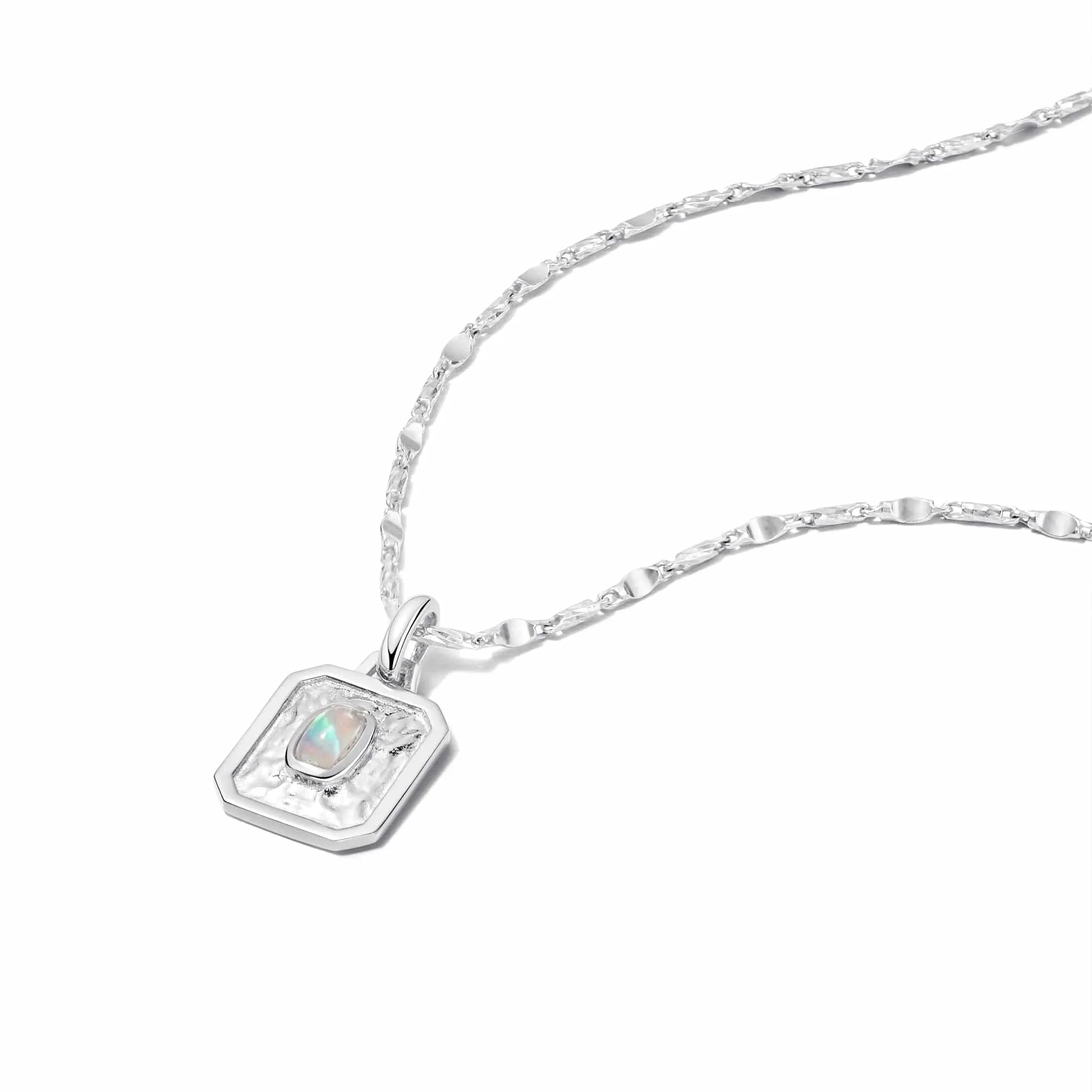 Birthstone Necklace Sterling Silver