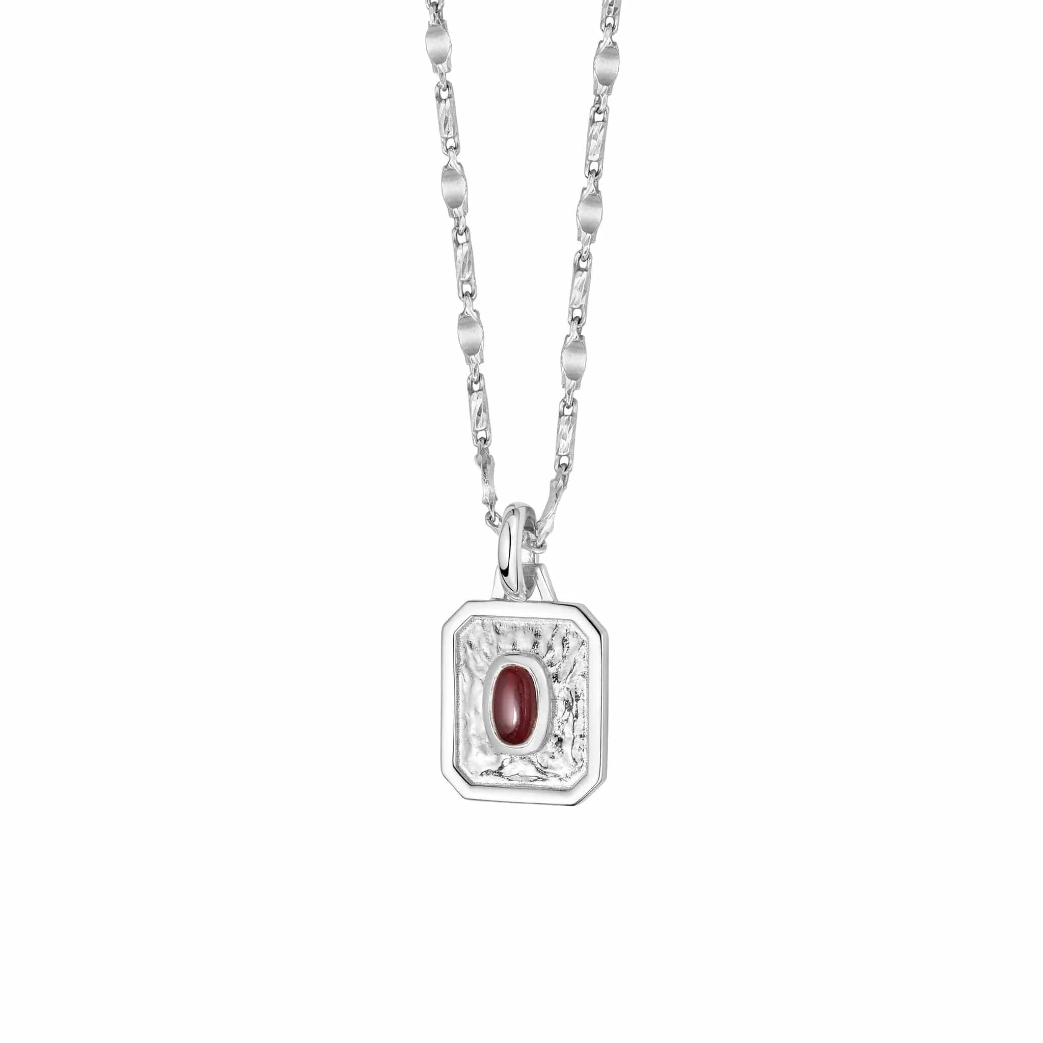 Birthstone Necklace Sterling Silver