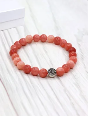 Blessings Bead Bracelet: Red Quartz