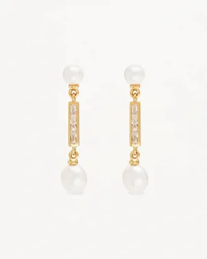 BREATHE PEARL DROP EARRINGS | 18k Gold Vermeil