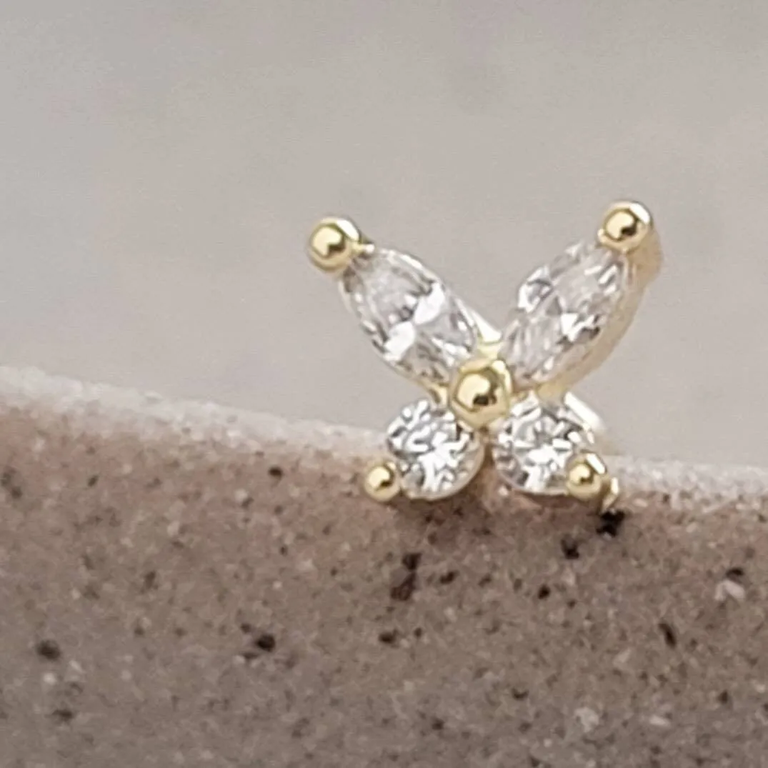 Butterfly Nose Stud