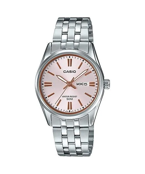 Casio Ladies' Standard Analog Silver Stainless Steel Band Watch LTP1335D-4A LTP-1335D-4A