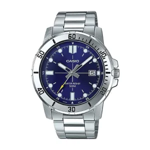 Casio Men's Diver Look Silver Stainless Steel Band Watch MTPVD01D-2E MTP-VD01D-2E