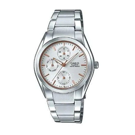 Casio Men's Standard Analog Silver Stainless Steel Band Watch MTP1405D-7A MTP-1405D-7A