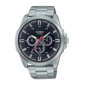 Casio Men's Standard Analog Silver Stainless Steel Band Watch MTPSW310D-1A MTP-SW310D-1A