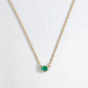 Centering Necklace, Emerald - In Stock