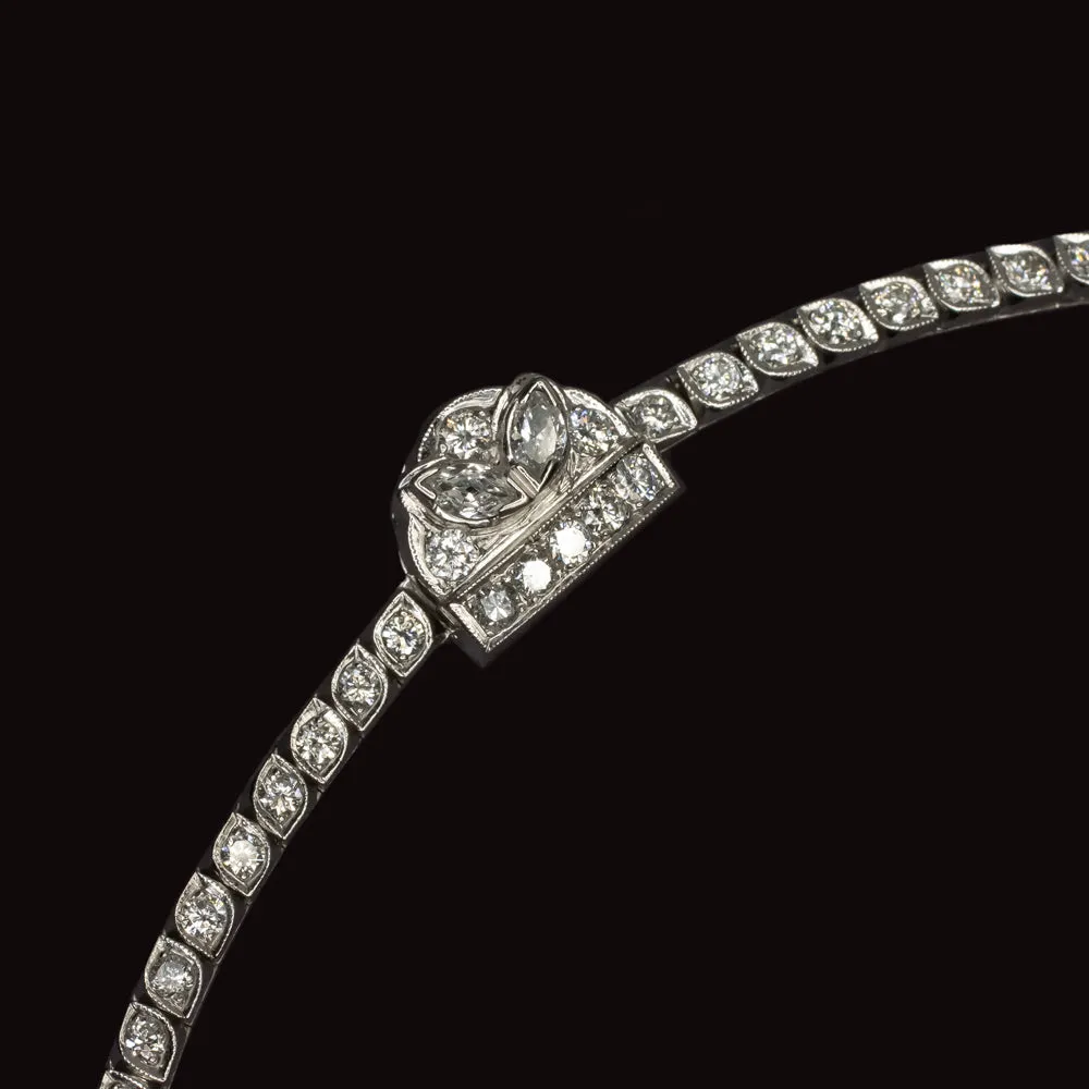CHATHAM EMERALD 6.75ct NATURAL DIAMOND NECKLACE PLATINUM 39.4 gram RIVIERE DROP