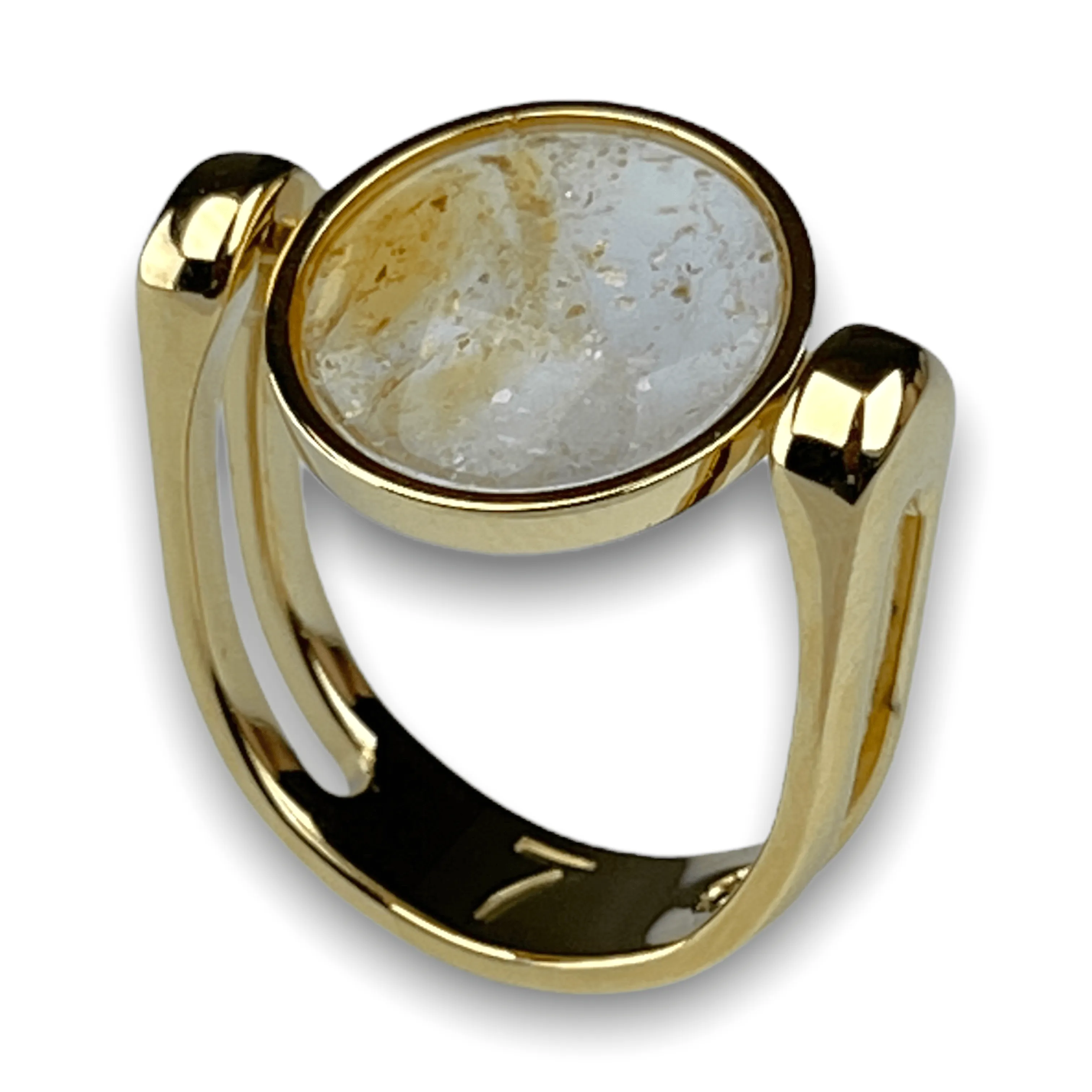 Citrine Crystal Fidget Ring