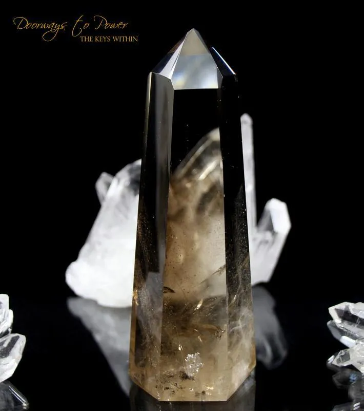 Citrine Smoky Phantom Quartz Master Dow Crystal 'Prosperity Goddess'