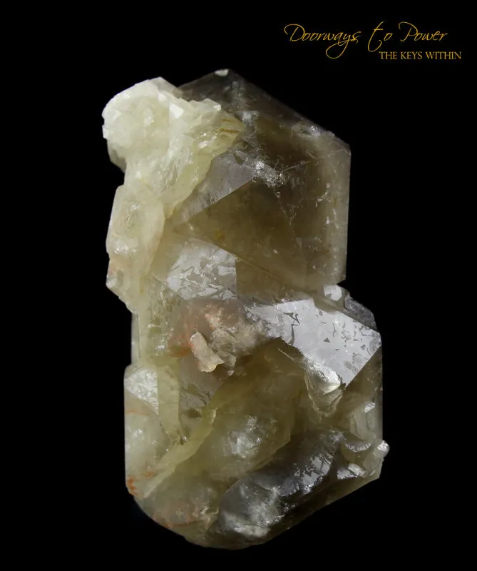 Citrine Tantric Twin Quartz ET Record Keeper Crystal Specimen