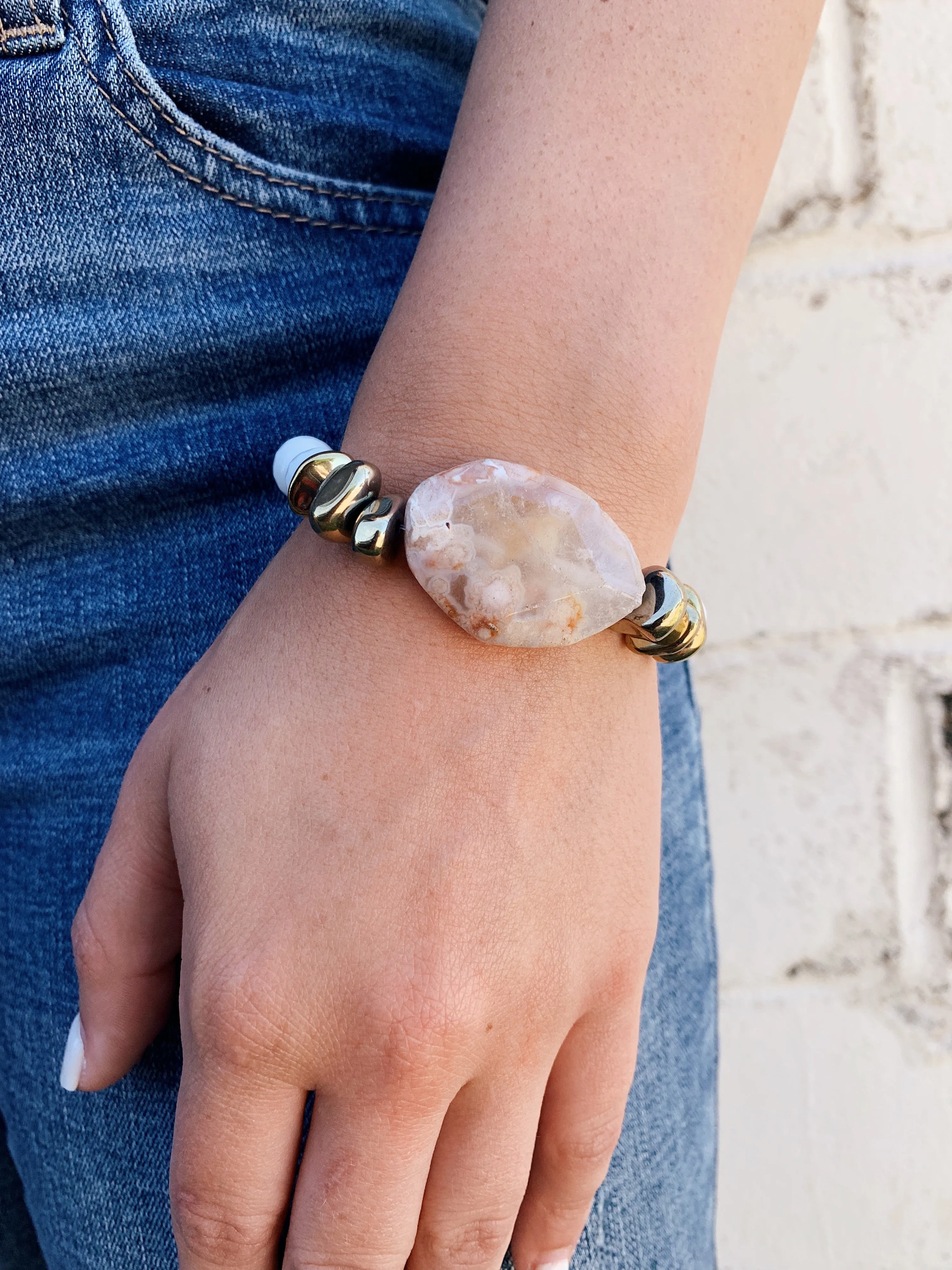 Connector Bracelet // Agate