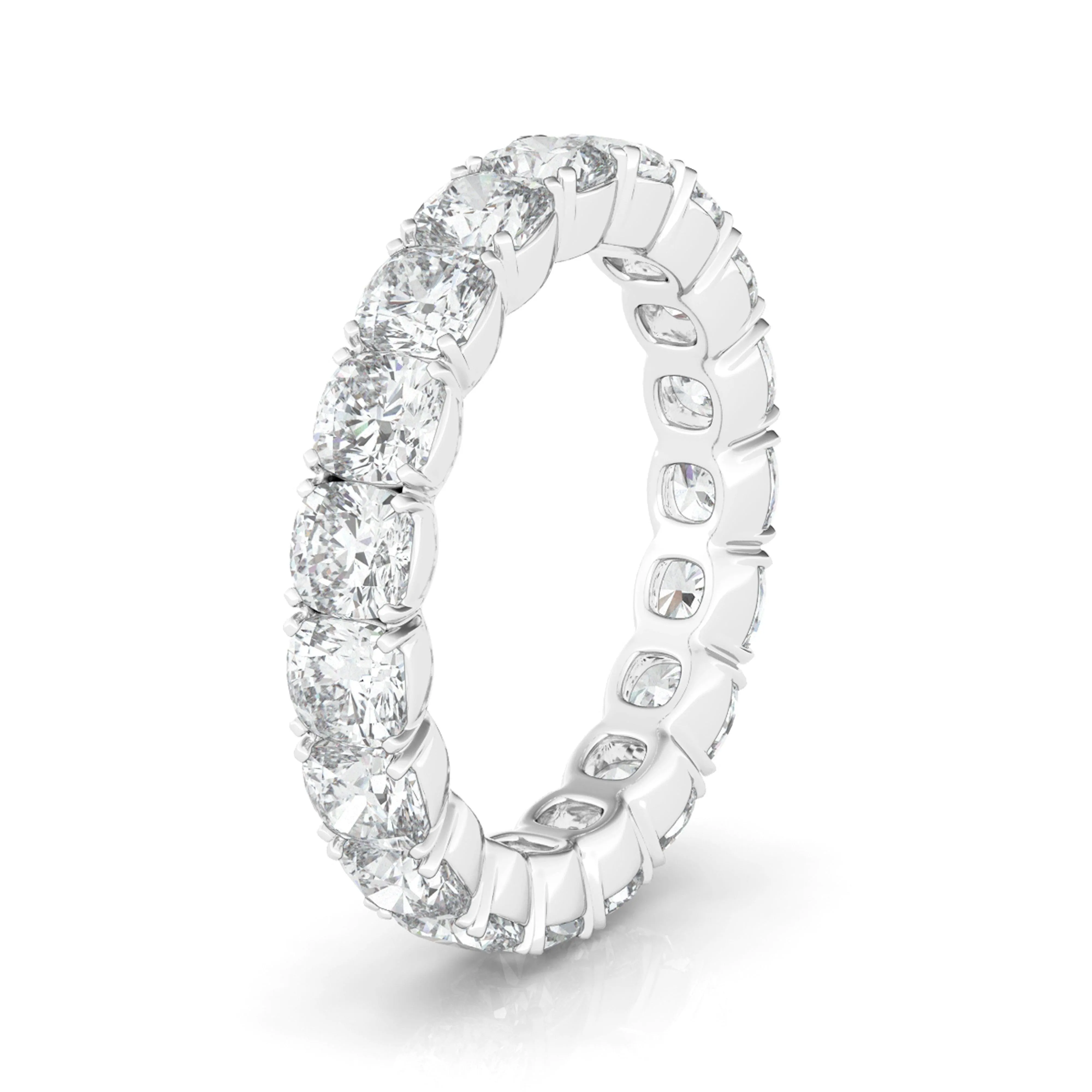 Cushion Cut Eternity Band