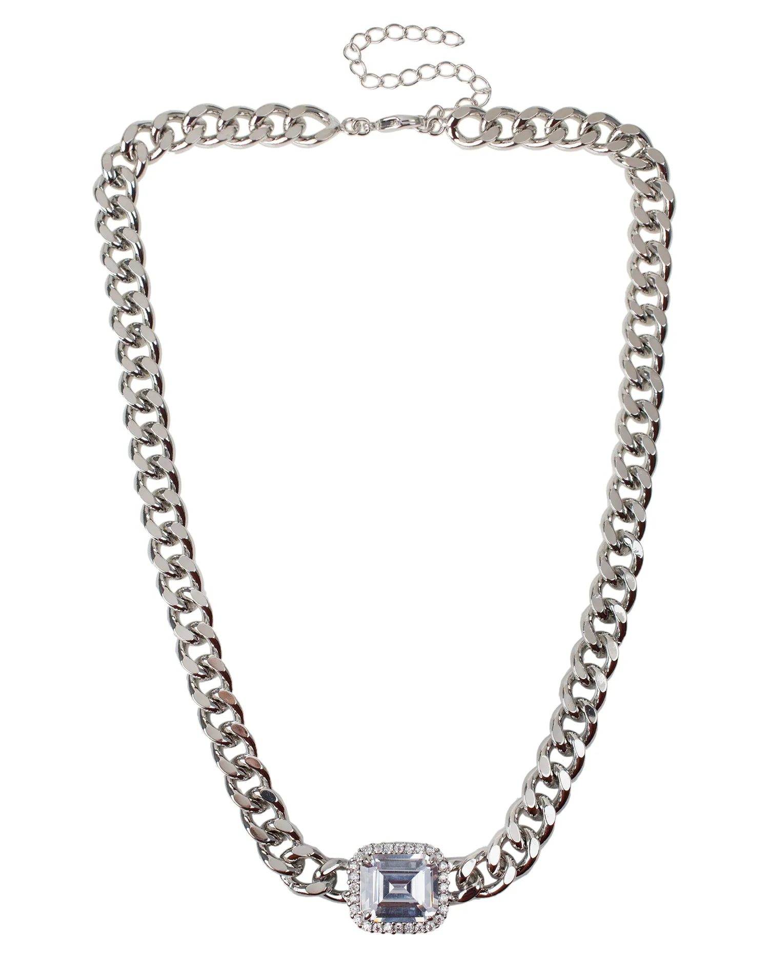 CZ Chunky Chain Necklace