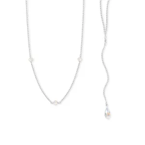 Dazzling Swarovski Crystal Back Drop Necklace