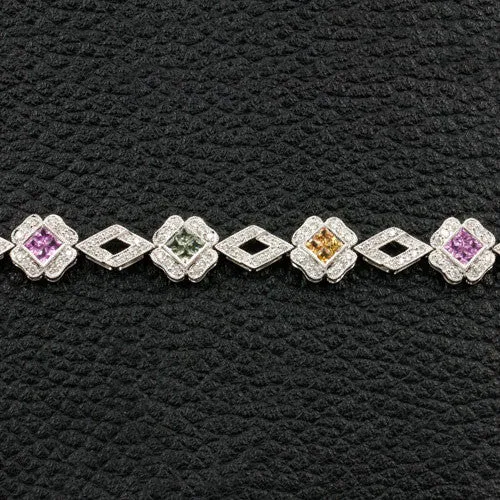 Diamond & Precious Gemstone Bracelet