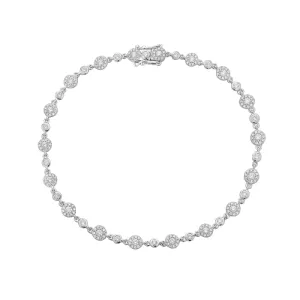 Diamond Halo Bracelet