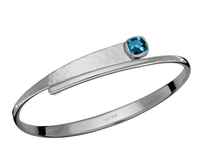 Ed Levin Sterling Silver Checkerboard Swing Bracelet