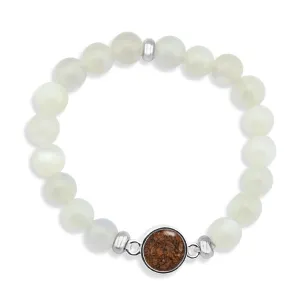 El Retiro Round Beaded Bracelet - Moonstone