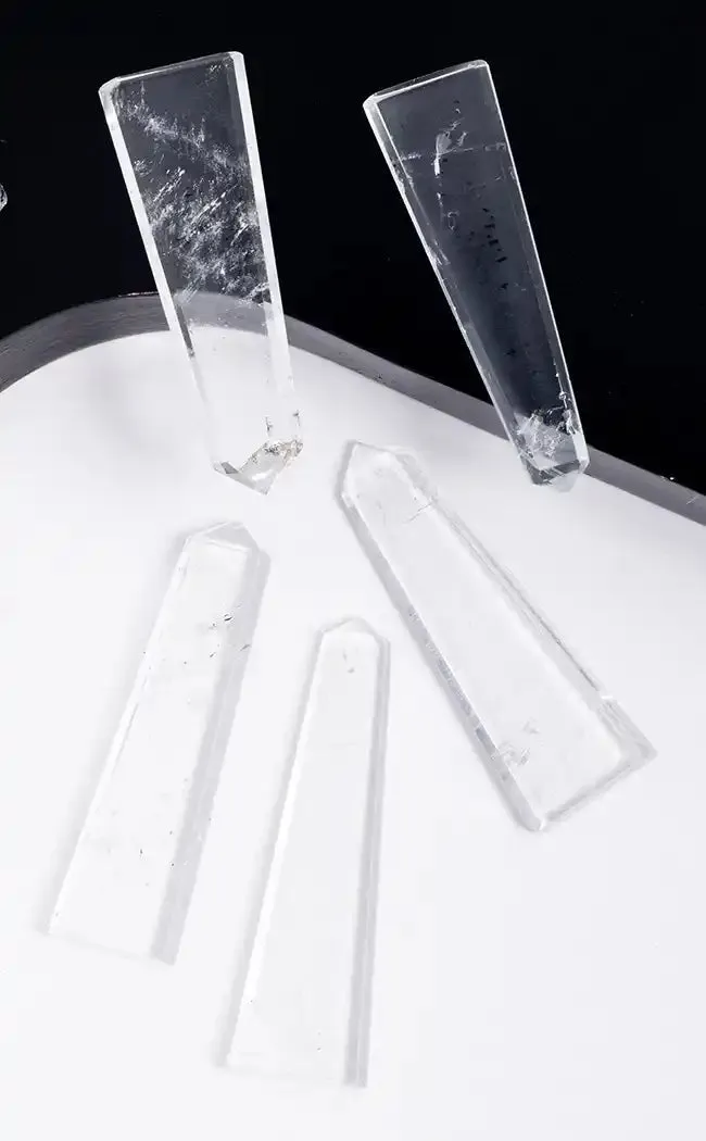 Flat Crystal Point | Clear Quartz