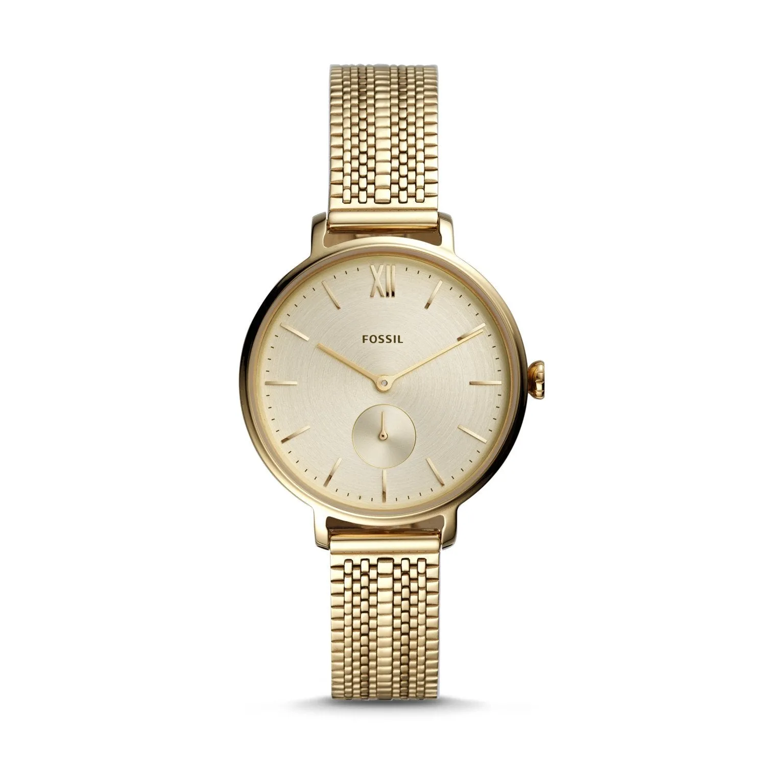 Fossil Ladies' Kayla Three-Hand Gold-Tone Stainless Steel Watch ES4667