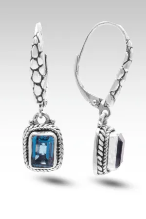 Fountain of Blessings Earrings™ in London Blue Topaz