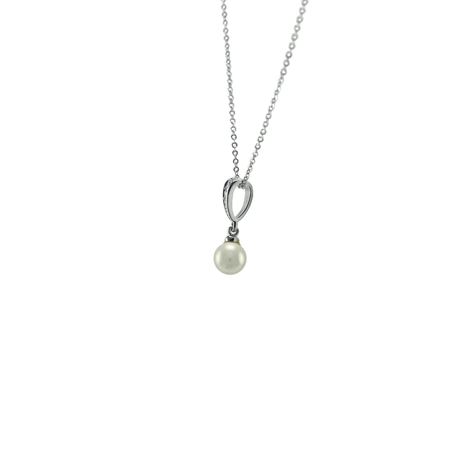 Gaylan White Pearl Pendant - 10mm