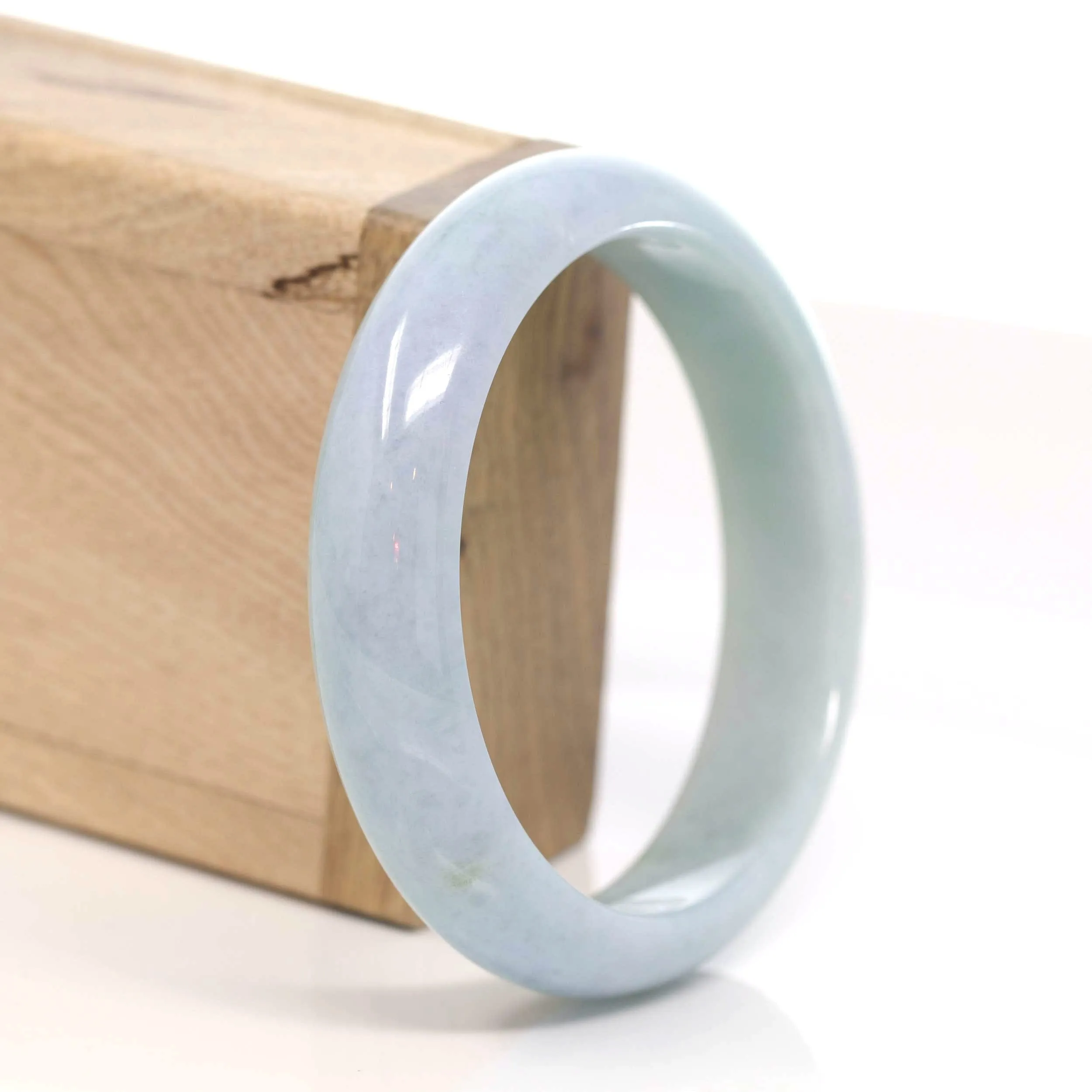 Genuine Burmese Blue-green Jadeite Jade Bangle Bracelet (60 mm) #T160