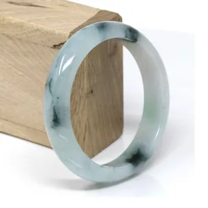 Genuine Burmese Ice Jadeite Jade Bangle Bracelet ( 60.91 mm )#535