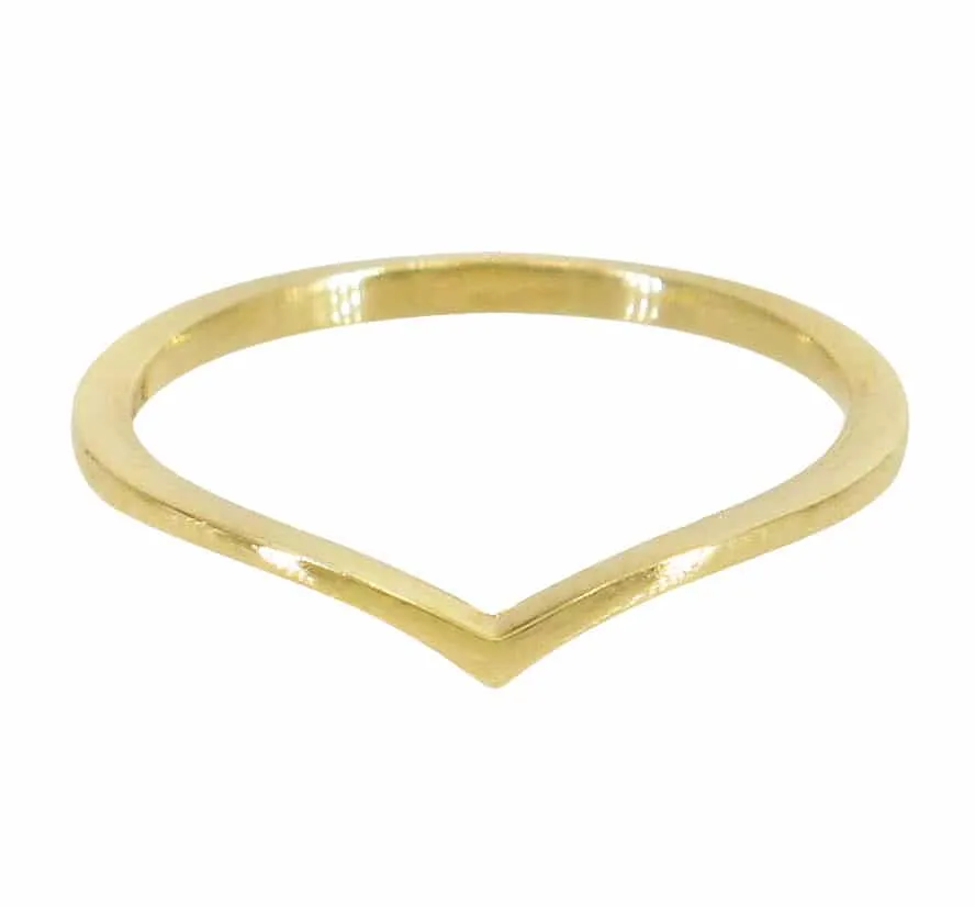 Gold Chevron Ring