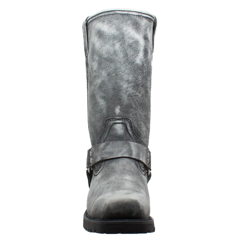 Harness Boot - Men's 13" Harness Zipper Stonewashed Boot 1442SBKM