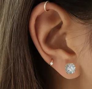 Lab grown diamond earrings