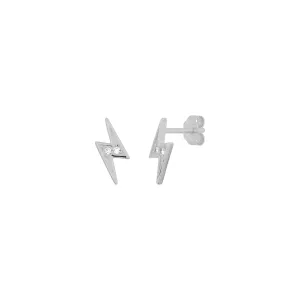 LIGHTNING STUDS SILVER