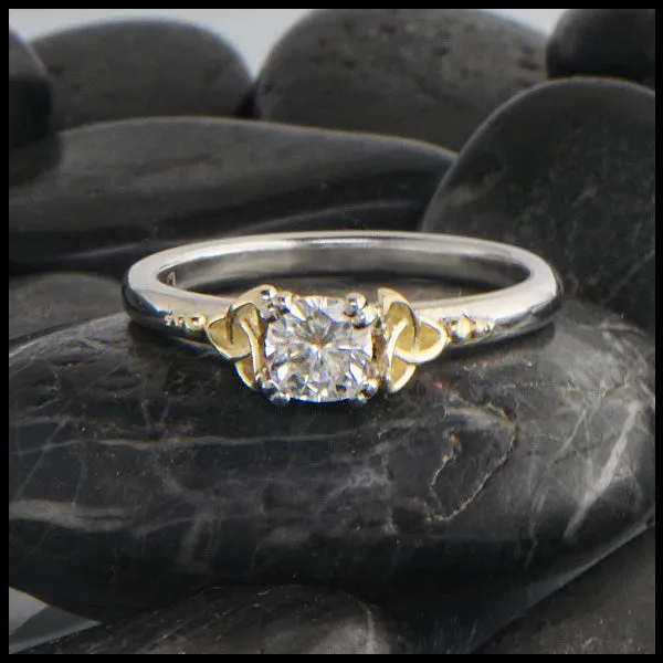 Moissanite Trinity Ring